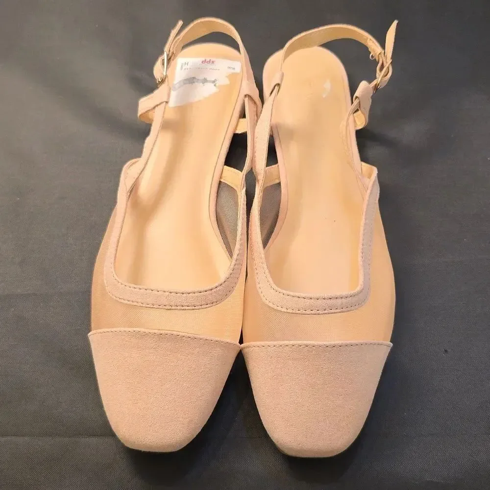BRAND NEW WILD DIVA LOUNGE SLINGBACK WOMEN'S FLAT
